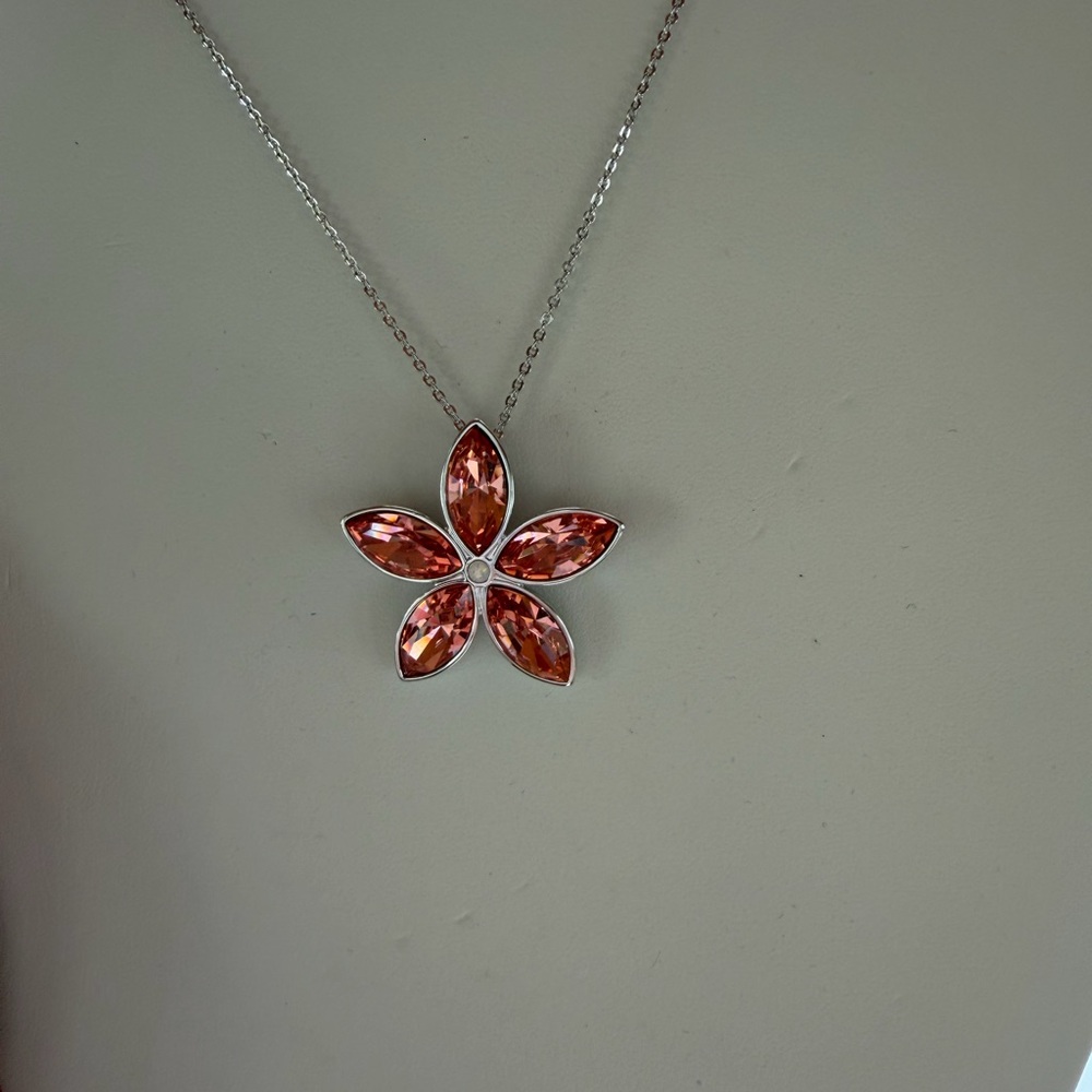 Touchstone Crystal Silver Necklace, First Bloom Pendant